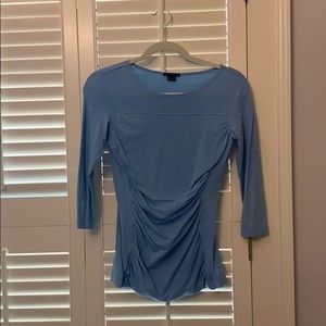 Theory long sleeved blue top